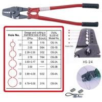 Cens.com GREAT FULL ENTERPRISE CO., LTD. 24” Hand Swager With Wire Cutter/ Crimping Tool