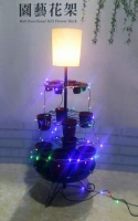 Cens.com LI PAO FU INDUSTRIAL CO., LTD. Floor Lamp with Multifunctional K/D Flower Rack